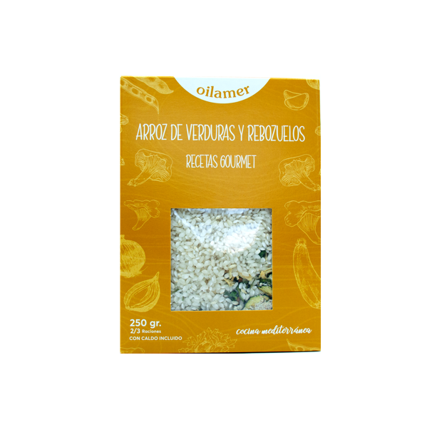 Oilamer · Rice with vegetables and chanterelles